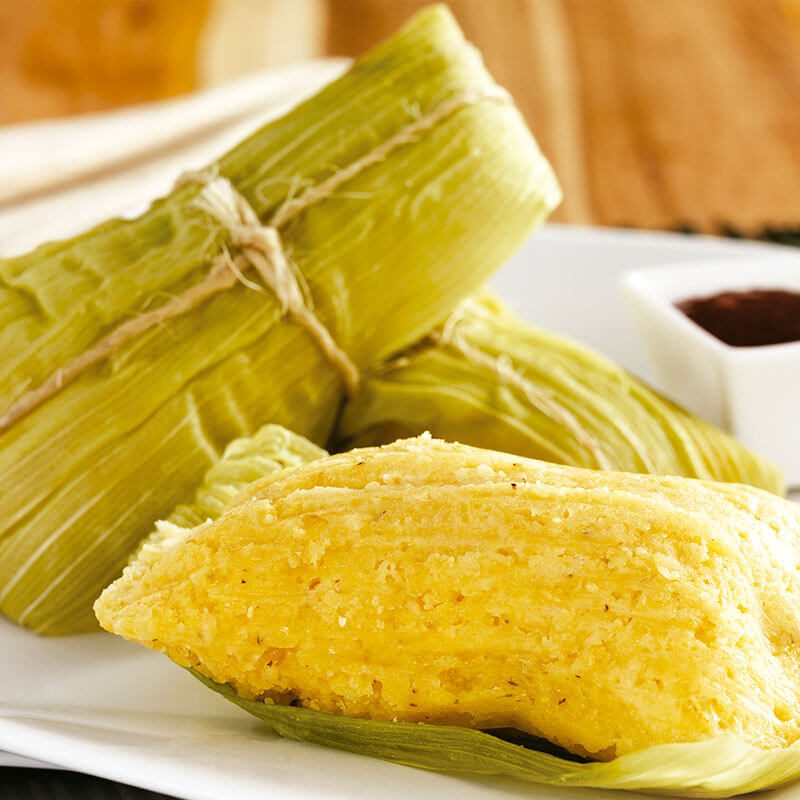 Envueltos de choclo hechos con harina de maíz