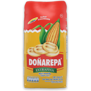 Harina de maíz amarillo extrafina de Doñarepa