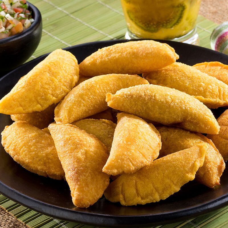 Empanadas vallunas hechas con productos Doñarepa