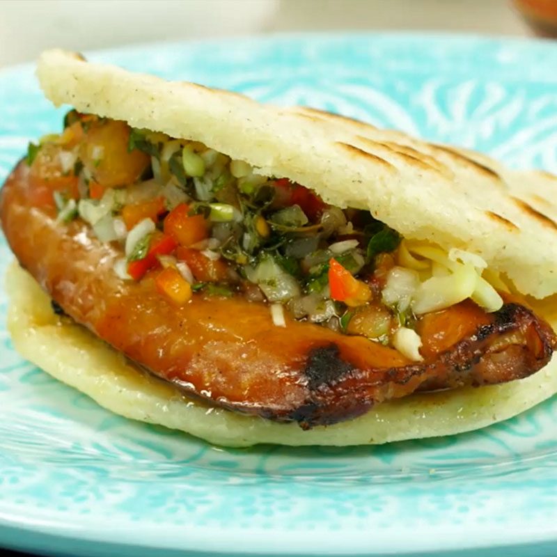 Receta de arepas Guachas con harina de maíz de Doñarepa