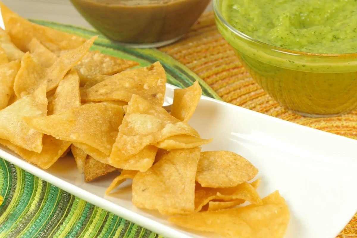 Receta de nachos con harina de maiz
