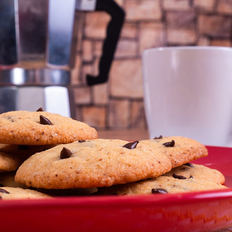 Galletas con chispas de chocolate