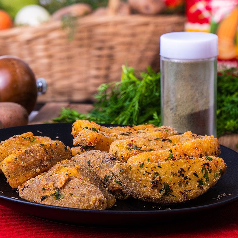 Papas rústicas con Doñarepa